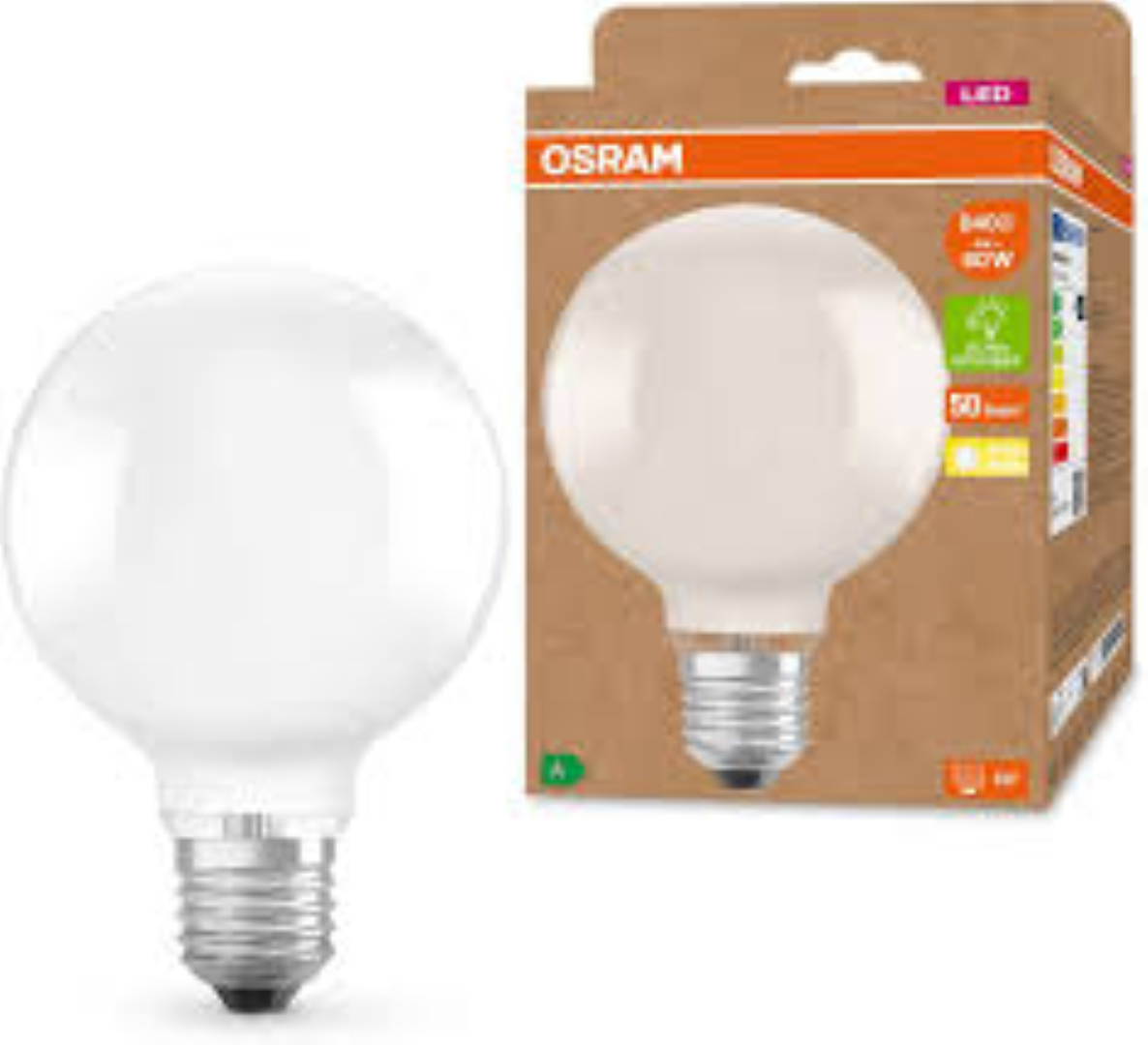 OSRAM CANDLE LAMP E27 60W FROSTED